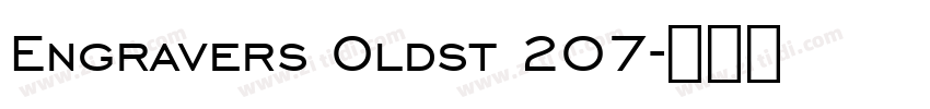 Engravers Oldst 207字体转换